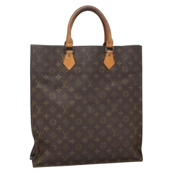 LOUIS VUITTON Monogram Sac Plat Hand Bag M51140 - Picture 1 of 16